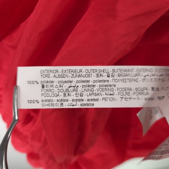 NWT ZARA Strawberry Red Ruched SEXY Mini Dress w/Bow 3673/180 BLOGGERS FAV Sz M - Picture 11 of 12